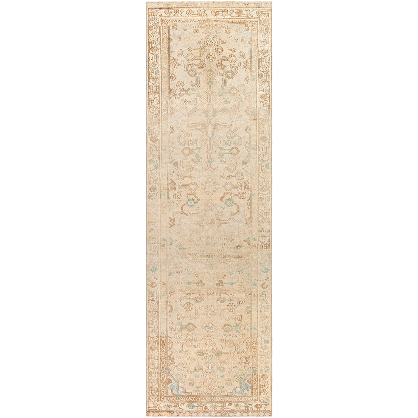 Vintage Hand-Knotted Wool Rug #6, 3x14