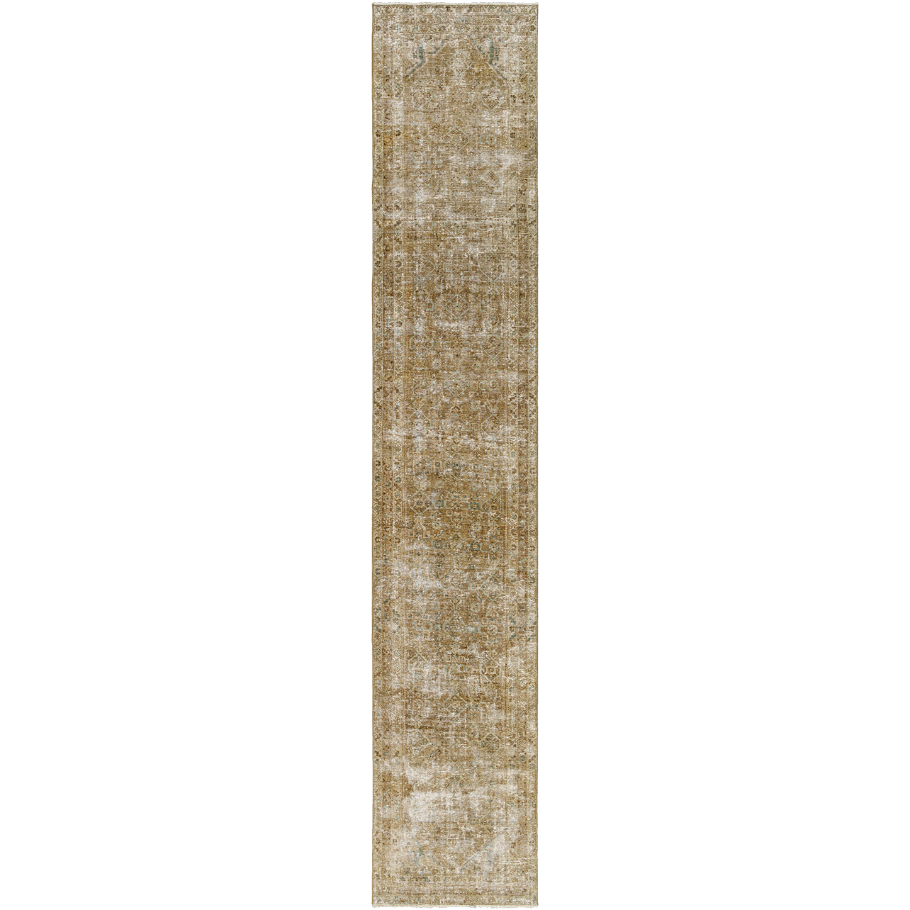 Vintage Hand-Knotted Wool Rug #10, 2x14