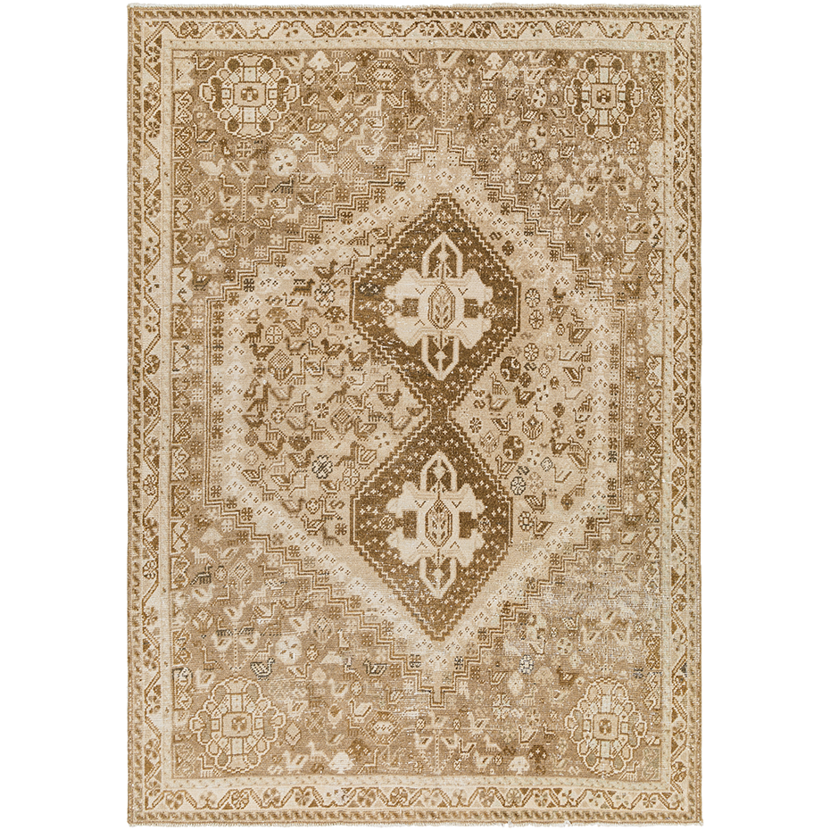 Vintage Hand-Knotted Wool Rug #25, 4x6