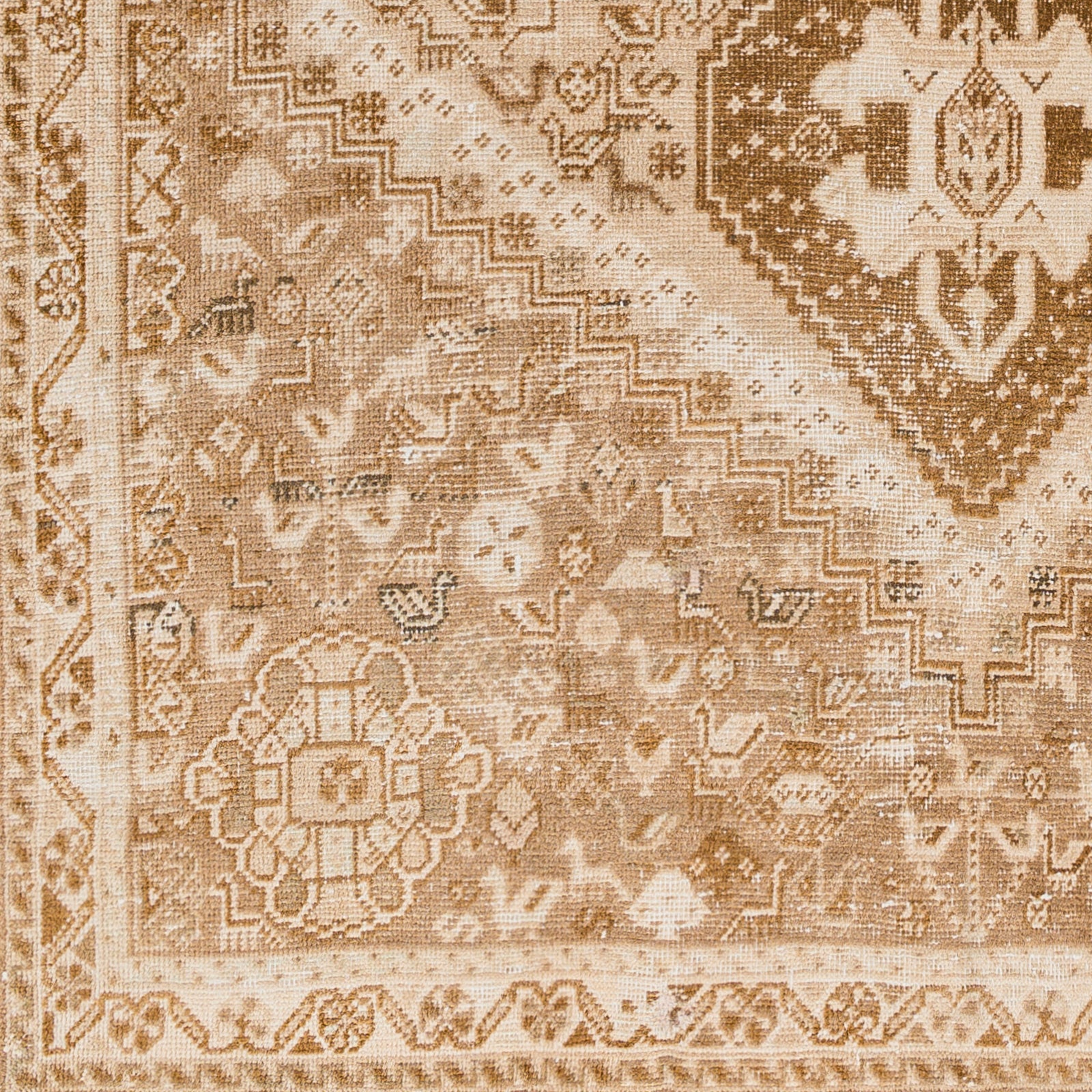 Vintage Hand-Knotted Wool Rug #25, 4x6